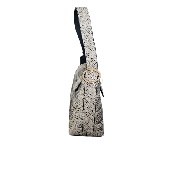 Nine West snake skin pattern mini bag magnetic closure gold tone hardware New - Picture 3 of 5
